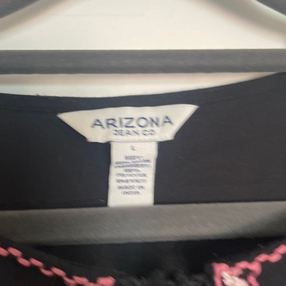 Arizona Jean Company Boho Floral Embroidery Babydoll Mini Dress Large - Picture 3 of 8